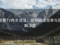 菠萝TV两步读法：提升阅读效率与理解深度