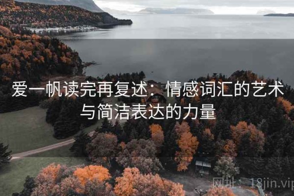 爱一帆读完再复述：情感词汇的艺术与简洁表达的力量
