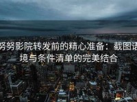努努影院转发前的精心准备：截图语境与条件清单的完美结合
