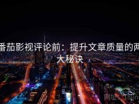 番茄影视评论前：提升文章质量的两大秘诀