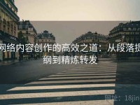 网络内容创作的高效之道：从段落提纲到精炼转发